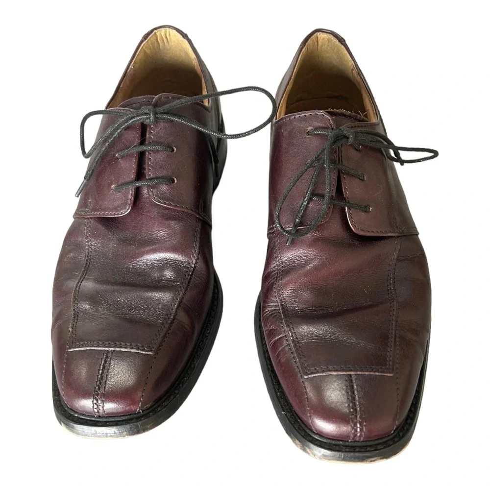 Florsheim‎ Men’s Oxford Burgundy Leather Split Toe Dress Shoes   Sz 8.5